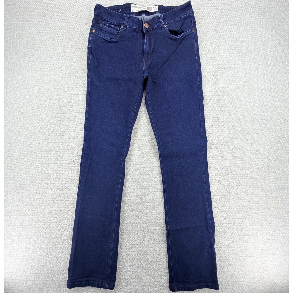 Barbell Apparel Athletic Jeans Mens 30x33 Slim Fit Dark Wash Stretch Denim